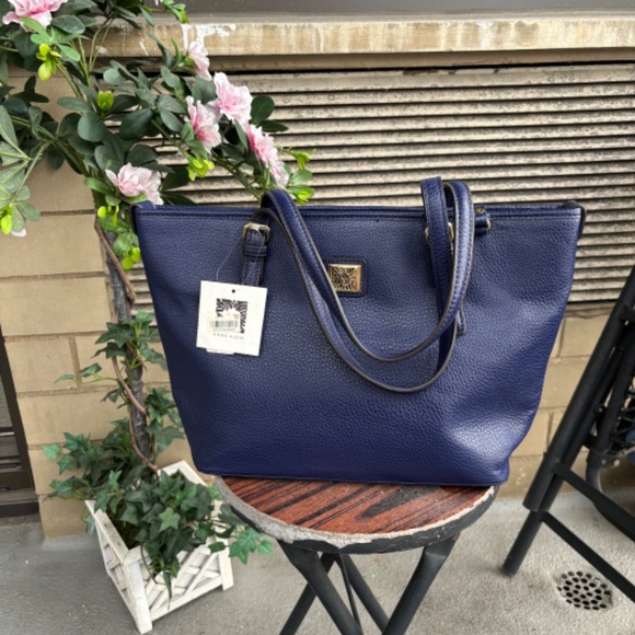 NWT Anne Klein Royal Blue Tote Bag - Picture 2 of 8